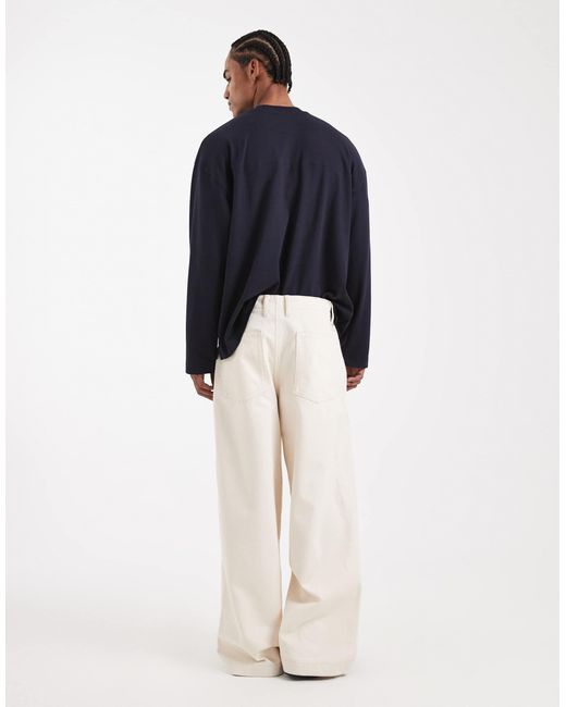 ASOS White Circular Design Collection Co-ord Heavyweight Super baggy Jeans for men