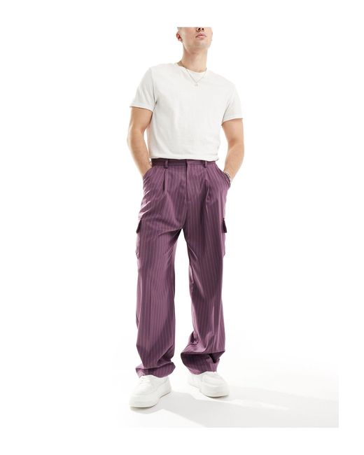 Pantalones ASOS de hombre de color Purple