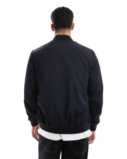 ASOS Blue Lightweight Bomber Jacket for men