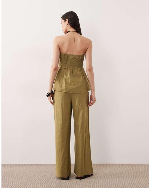 esmé studios Natural Tie Front Beach Pants