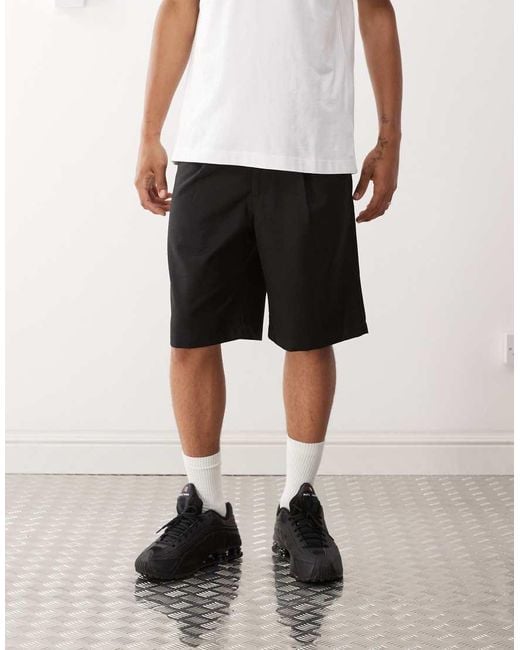 Prohibited Natural Pleated Shorts for men