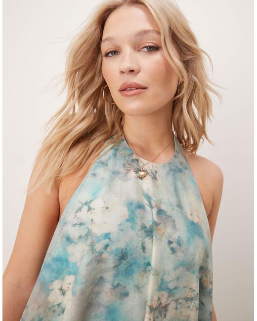ASOS Green – maxikleid mit blumenmuster