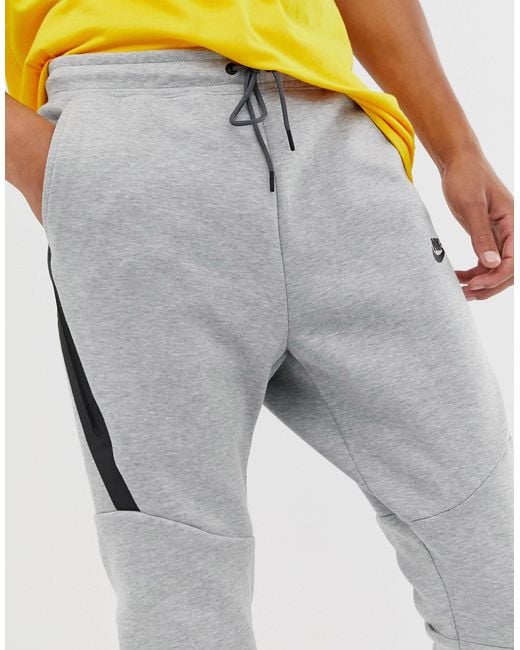 nike tall tech fleece joggers in grey