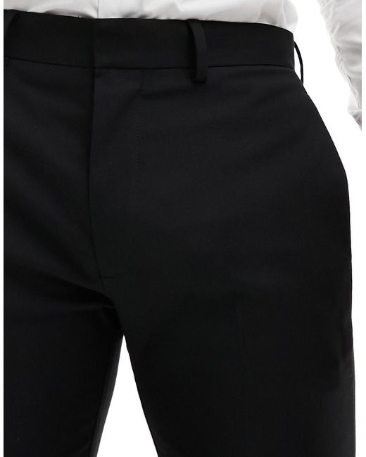 ASOS Black Slim Tuxedo Pants for men