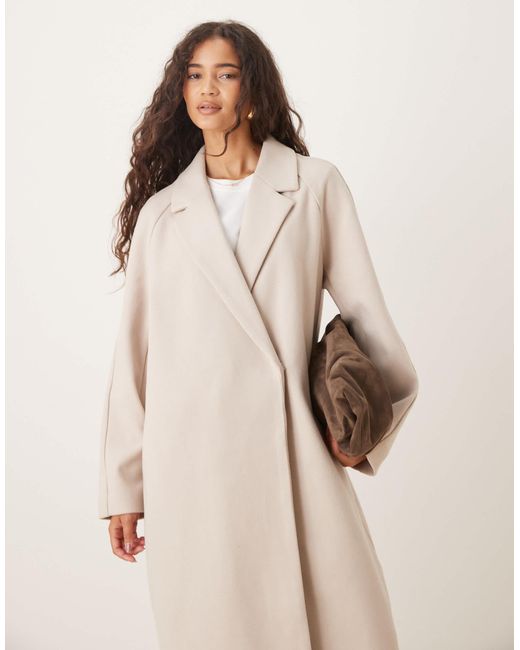 ASOS Natural Chuck On Overcoat