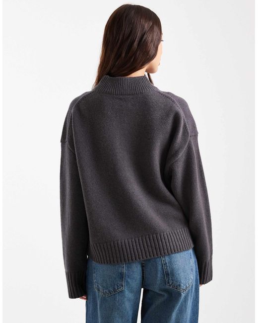 ASOS Blue – pullover aus hochwertiger lammwolle