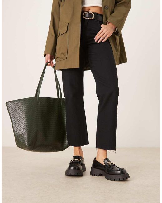 ASOS Black Masterpiece Chunky Loafer