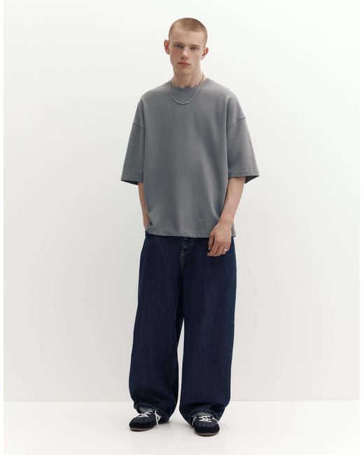 T-shirt ample Pull&Bear pour homme en coloris Gray