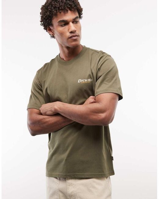 Dickies Green Massieville Backprint T-shirt for men