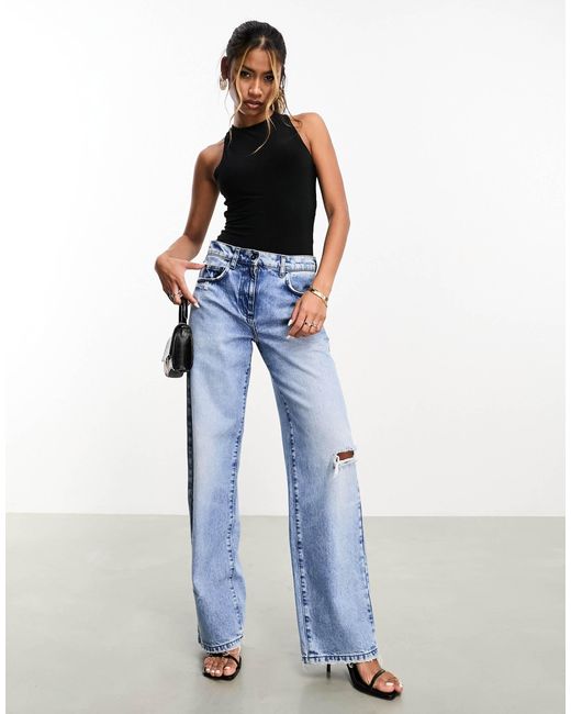 ASOS White Double Layer Slinky Open Back Racer Bodysuit
