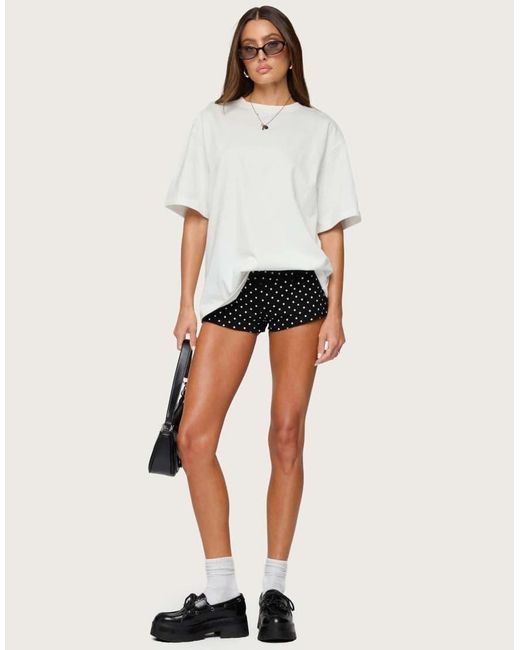 Edikted White Devan Oversized T Shirt