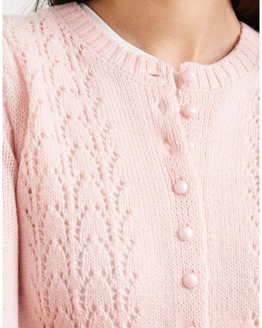 Threadbare Pink – strickjacke