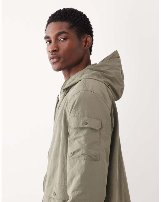 Barbour Natural Re-engineered Argyll Showerproof Hooded Jacket for men