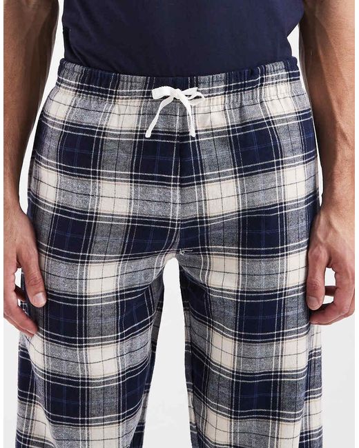New Look Blue Christmas Pyjama Set for men