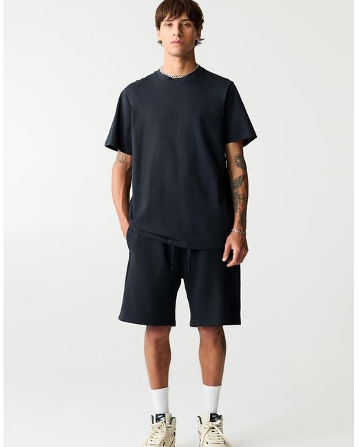 Set Basic Con T-Shirt E Bermuda di Pull&Bear in Blue da Uomo