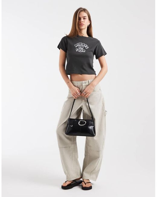 Levi's Gray Always Graphic Baby Tee