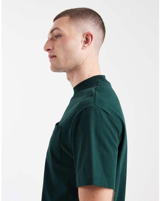 Fred Perry Green Pocket Logo Detail T-shirt for men