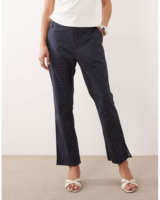 WeWoreWhat Blue Button Front Pant