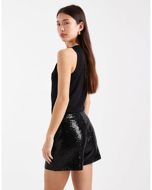 ONLY Black Hot Pant Shorts