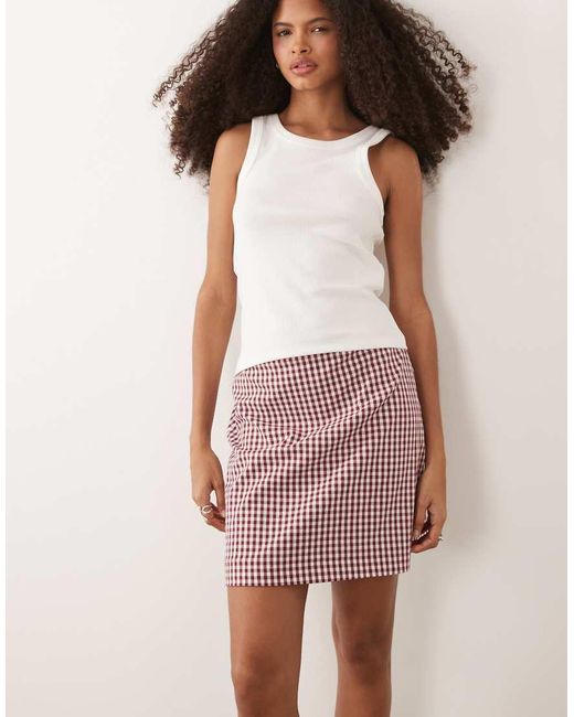 Nobody's Child Pink Tailored Pelmet Mini Skirt