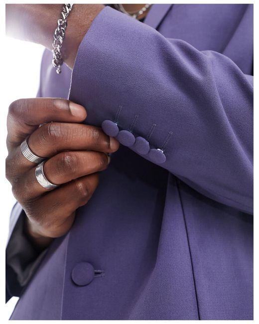 ASOS – oversize-anzugjacke in Purple für Herren