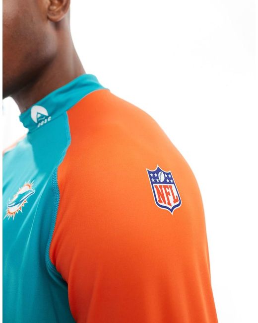 OOSC Blue Miami Dolphins Nfl Ski Baselayer Top for men