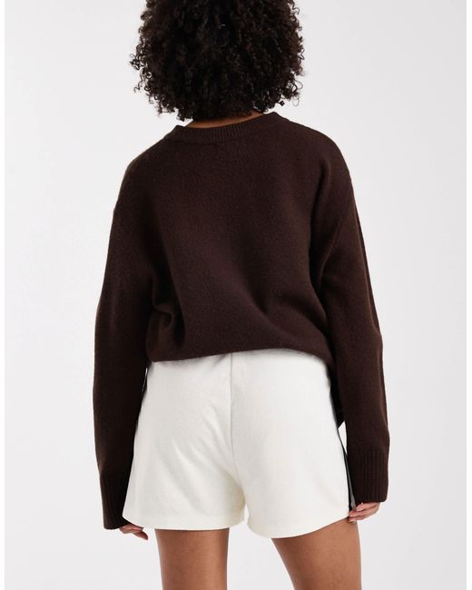 Adidas Originals White – firebird – frottee-shorts