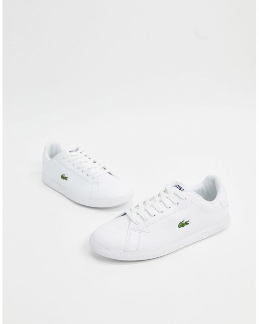 ingen Sammenbrud Skal Lacoste Graduate Bl 1 Leather Trainers in White | Lyst