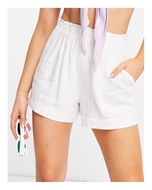 Fitch Linen Elasticated Waist Short 