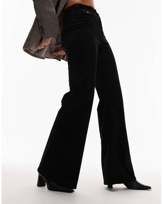 & Other Stories Corduroy Flare-Broek Met Stretch in het Black