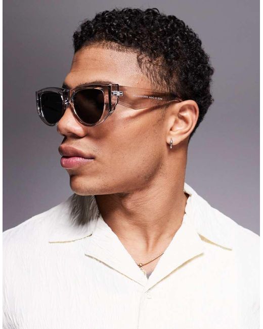 Gafas De Sol Transparentes Gruesas Con Lentes Ahumadas De ASOS de hombre de color Multicolor