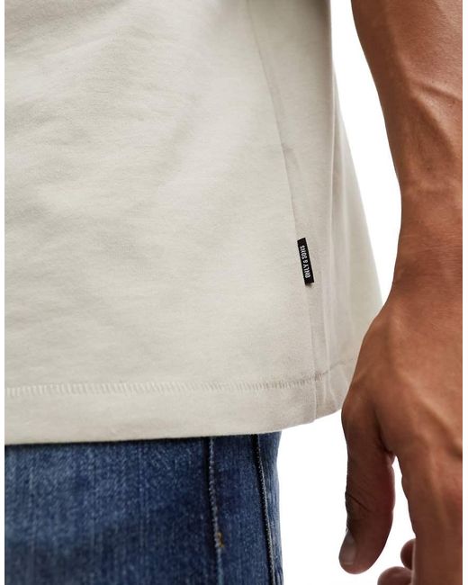 Only & Sons Natural Super Oversized T-shirt for men
