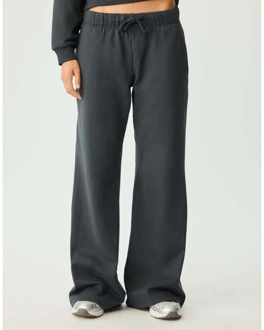 Stradivarius Blue – ausgestellte relaxed-fit-hose