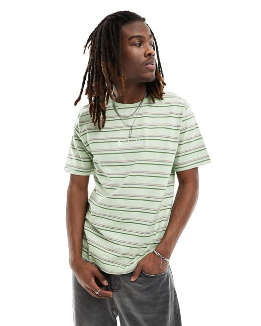 Columbia Green Somer Slope Ii Striped T-shirt for men