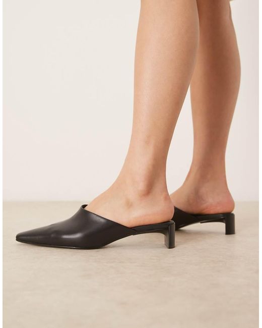 Calvin Klein Natural Kitten Heel Mules