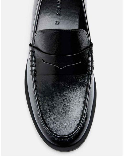 Stradivarius White Leather Effect Loafers