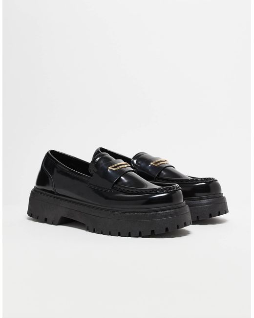ASOS Black Chunky Loafers for men