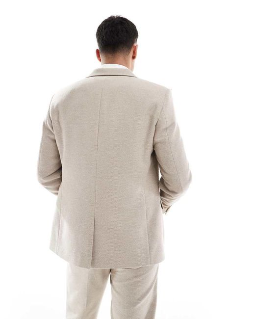 ASOS Multicolor Wool Blend Slim Suit Jacket for men