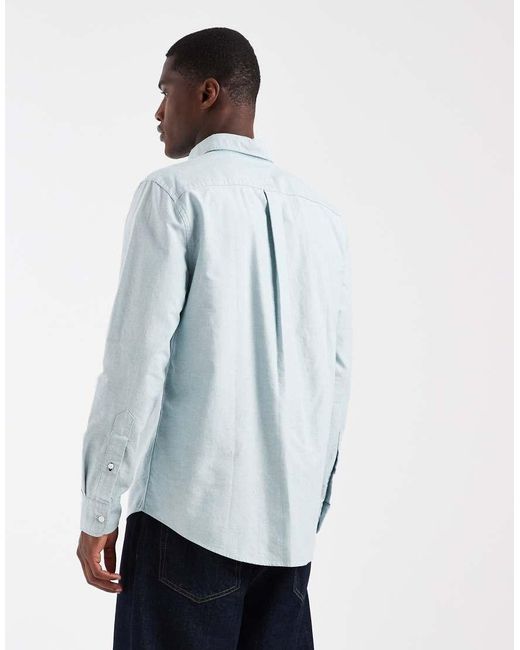Tommy Hilfiger Blue Regular Fit Oxford Shirt for men