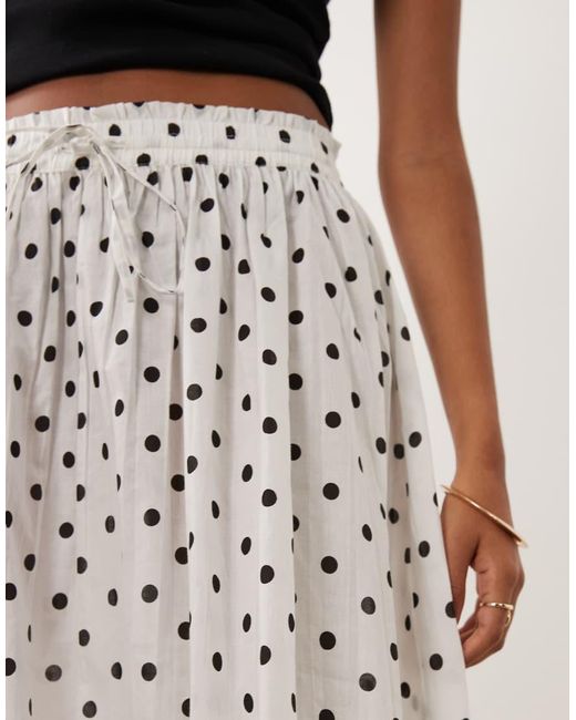 Jdy White Pleated Maxi Skirt