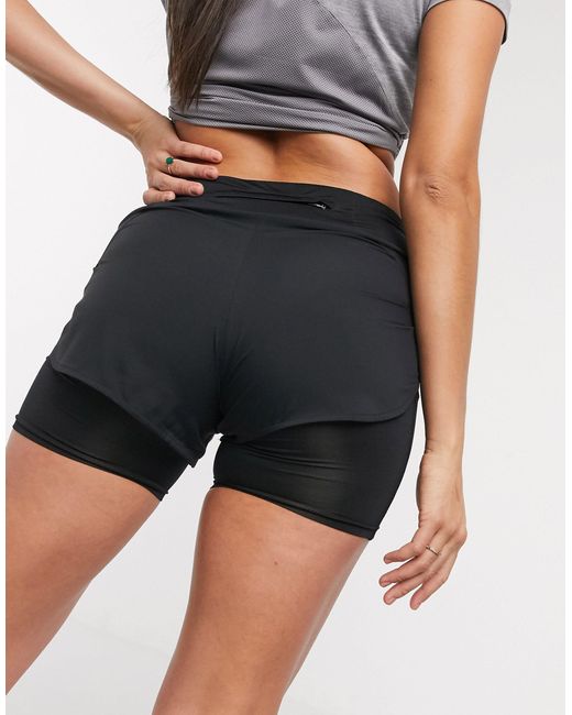 Nike Eclipse 2-in-1 Short in het Zwart - Bespaar 22% - Lyst