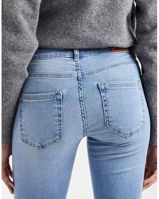ONLY Blue Blush Mid Waist Flared Jeans