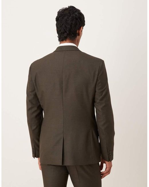 ASOS Brown Slim Suit Jacket for men