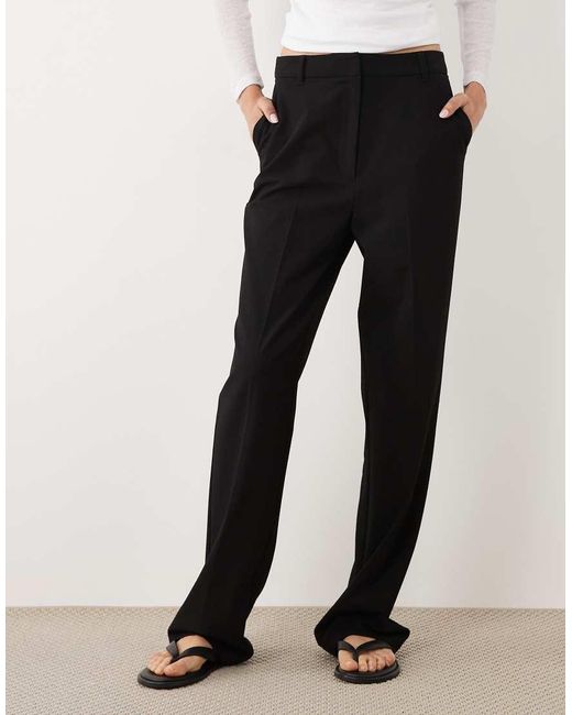 ASOS White Tall Slim Straight Trousers
