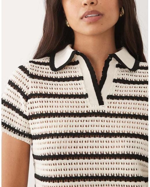 Mango Brown Miffy Knitted Poloshirt Co-Ord