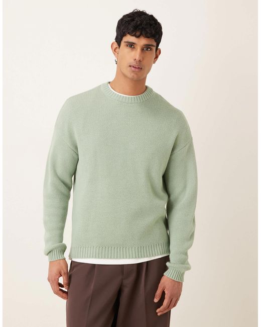 ASOS – oversize-strickpullover in Green für Herren