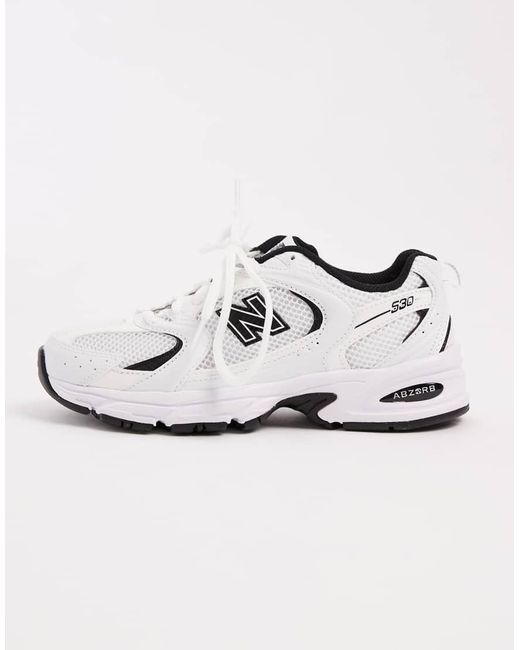New Balance White 530 Trainers
