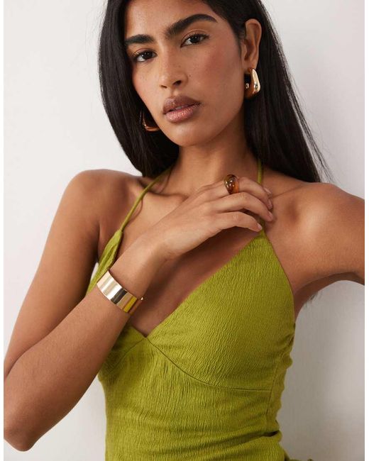 ASOS Green Co-ord Crinkle Cami Top
