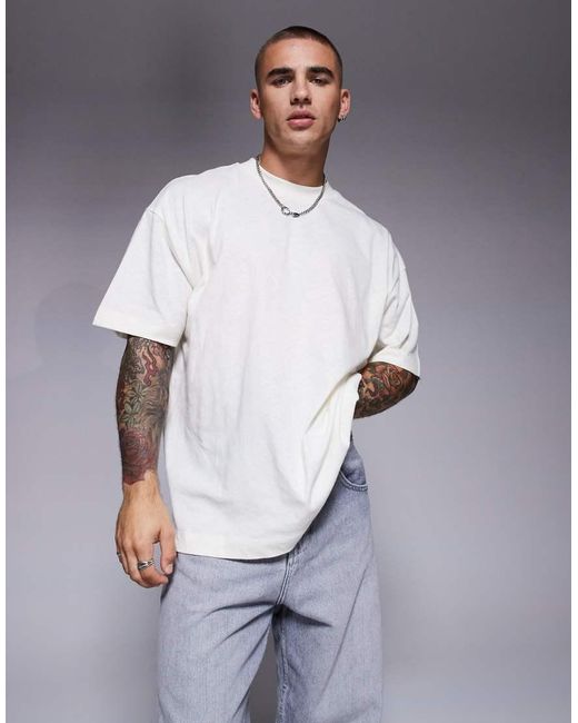ASOS White Oversized T-shirt for men