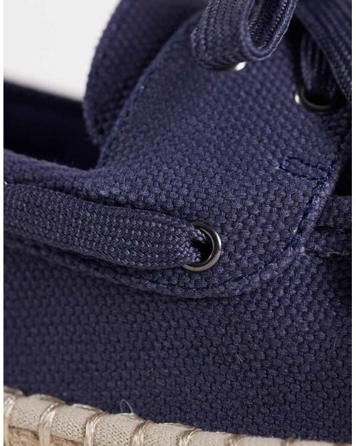 ASOS Blue Boat Shoe Espadrilles for men